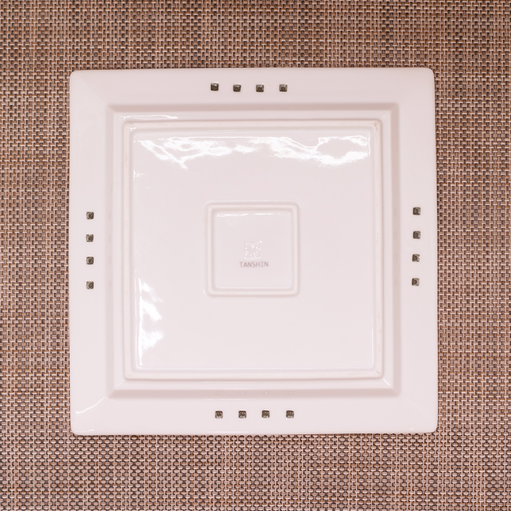 皿 有田焼 波佐見焼 丹心窯 水晶ヒルハウス・スクエアプレートM 正角皿