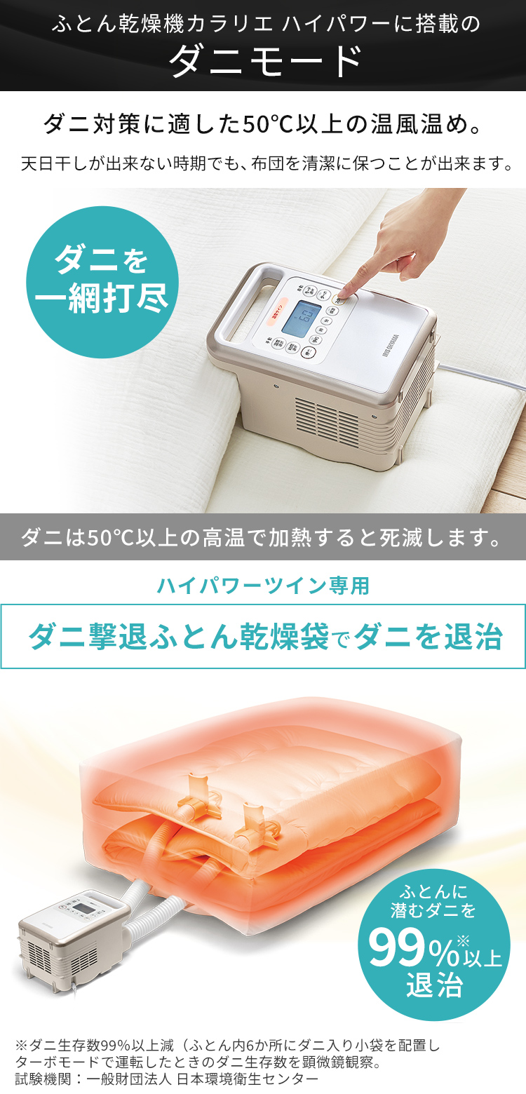IRIS OHYAMA（アイリスオーヤマ） 布団乾燥機 ダニ 袋 乾燥袋 別売