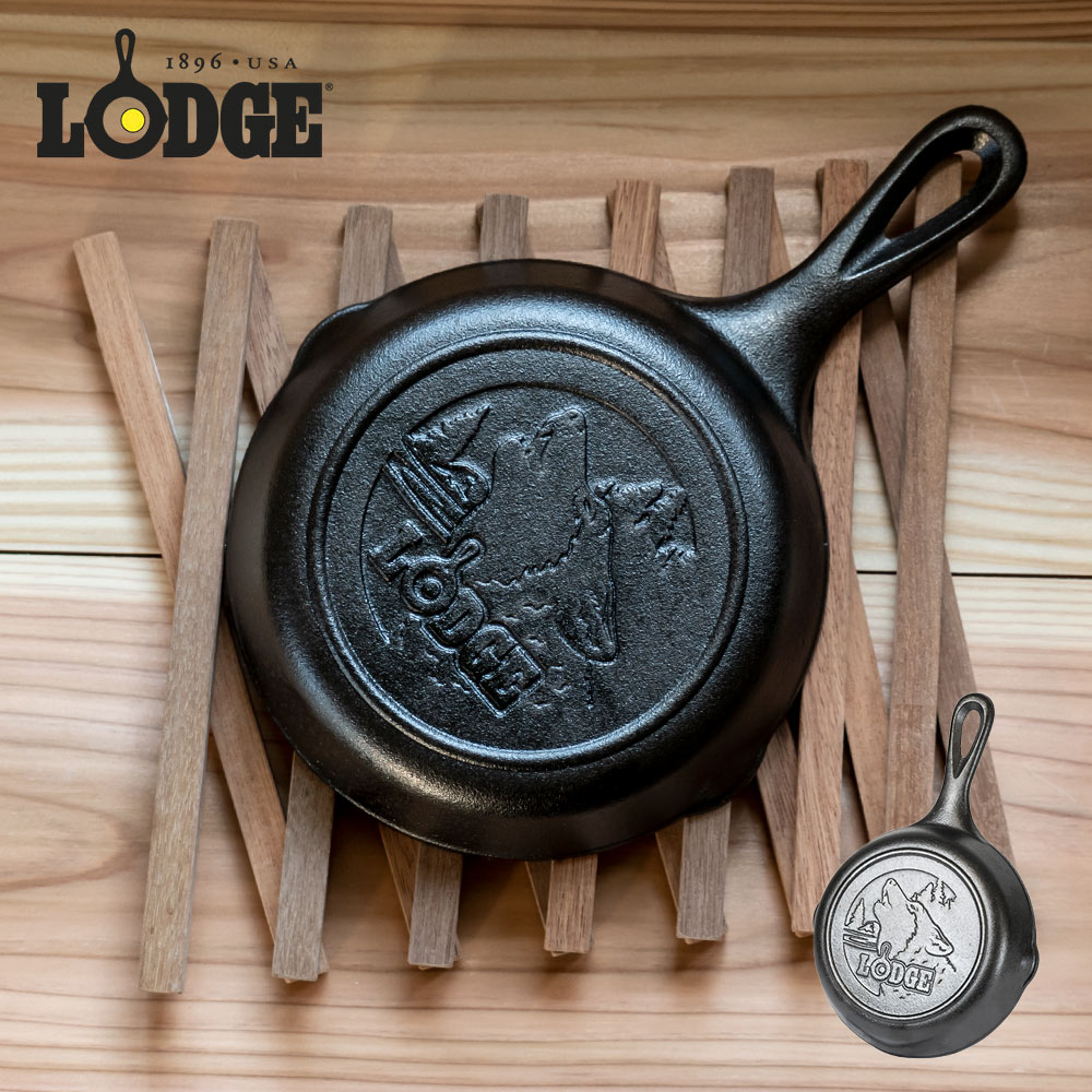 LODGE（ロッジ） スキレット 6インチ ハーフ 1/2インチ ウルフ