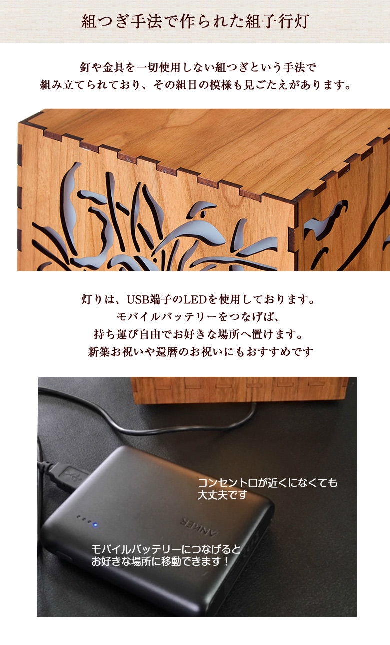 組子 行灯 和モダン LED 照明 スタンドライト フロアスタンド 華日 組