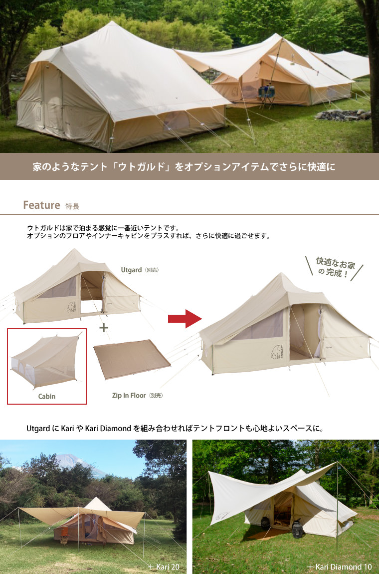 ノルディスク Utgard 13.2 Cabin ウトガルド用キャビン インナーテント