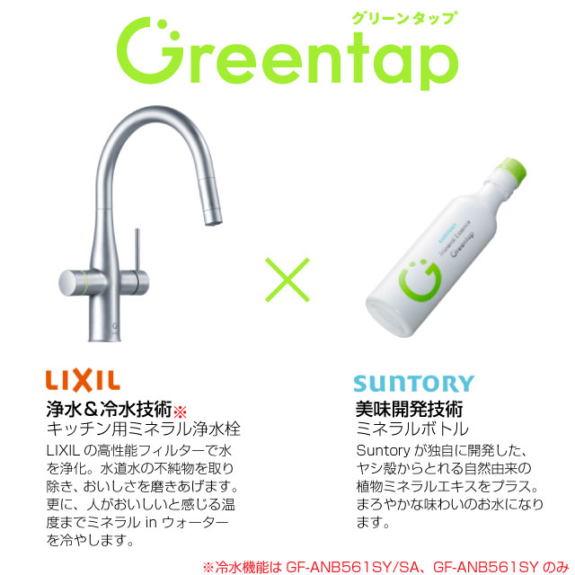 LIXIL（リクシル） グリーンタップ 冷水タイプ キッチン水栓