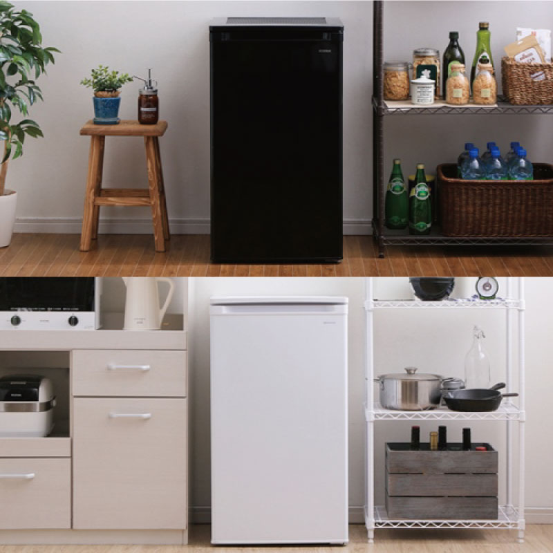 IRIS OHYAMA（アイリスオーヤマ） 冷凍庫 60L IUSD-6B-B 右開き 片開き