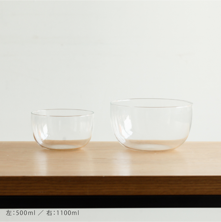 ボウル TG glass Heat-resistan Bowl Salad＆fruit 1100ml クリア 深澤