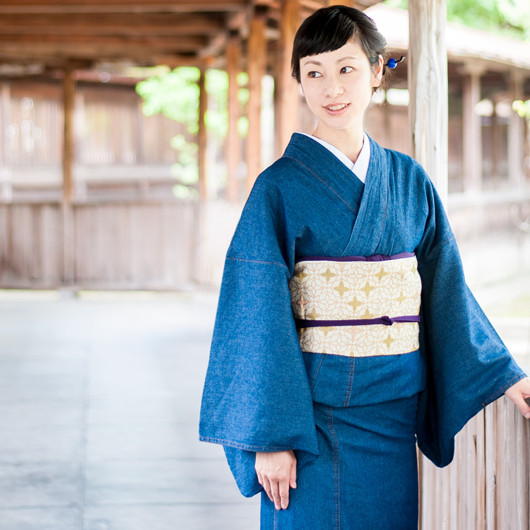 着物 スターターセット レディース 16点セット 初心者 デニム着物