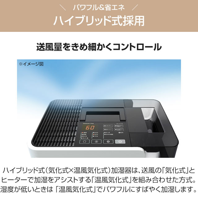 メーカー在庫あり】ハイブリッド式加湿器 RXCタイプ 加湿器 タンク容量