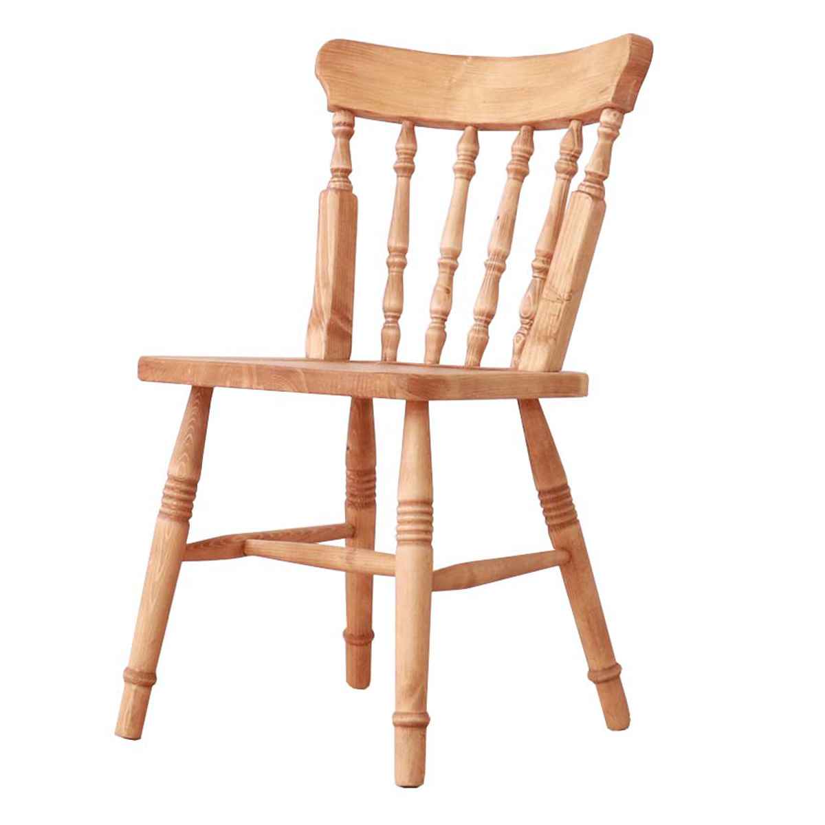 ウィンザーチェア 2脚セット 座面高44cm 天然木 カントリー調
