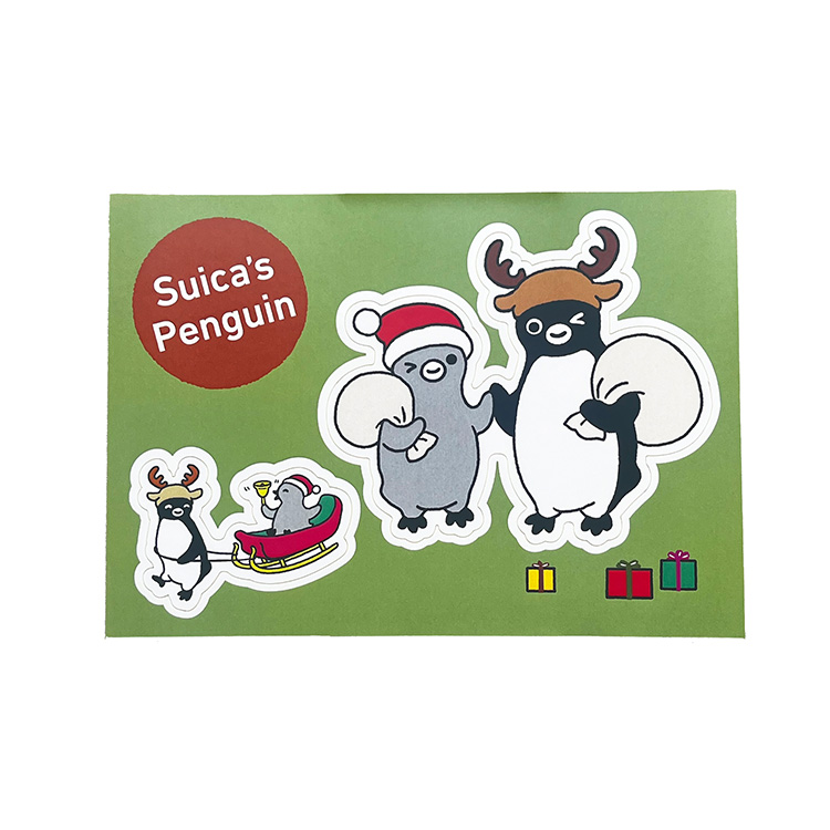 Suicaのペンギン A6ステッカー（クリスマス）:TRAINIART JRE MALL店