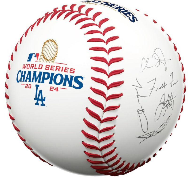 取寄商品】MLB ドジャース ボール 【海外版】ワールドシリーズ2024優勝