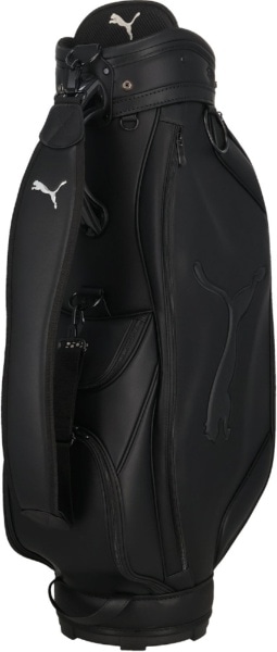 ゴルフ PU ツアーライク メタルキャット キャディバッグ PUMA BLACK