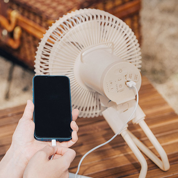 siroca ポータブル扇風機ANDON FAN SF-PC171（ｻﾝﾄﾞ）