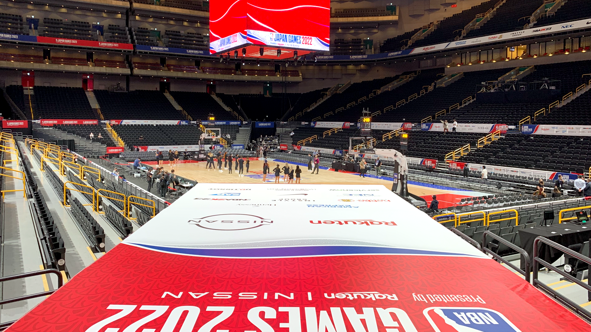 NBA JAPAN GAMES 2022 アリーナブランディング | SHE-D, Inc.