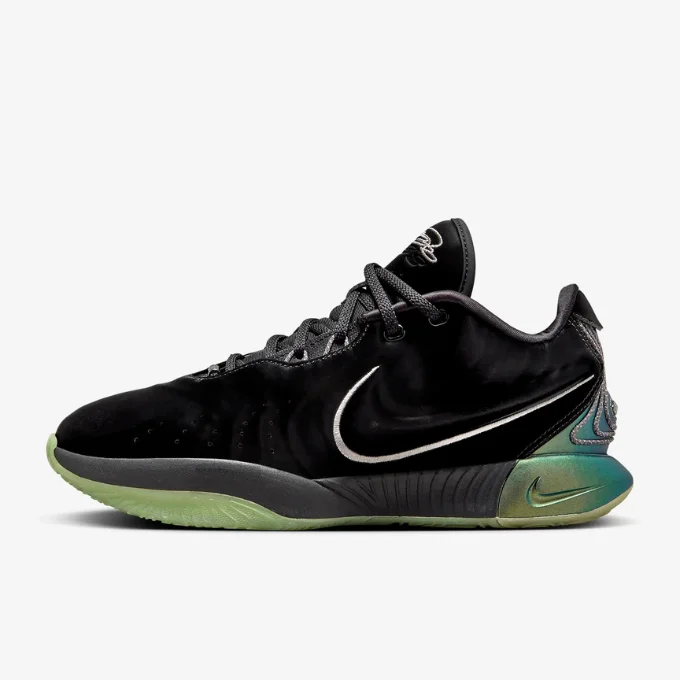 Nike Lebron Xxi Black/Multi Pewter-Iron Grey-Oil Green - Fb2238