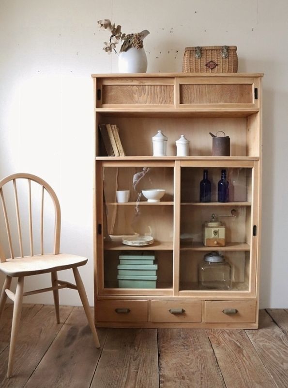 引き出し付きマス目の収納棚 - 古道具＋original‐紫山‐ shizan