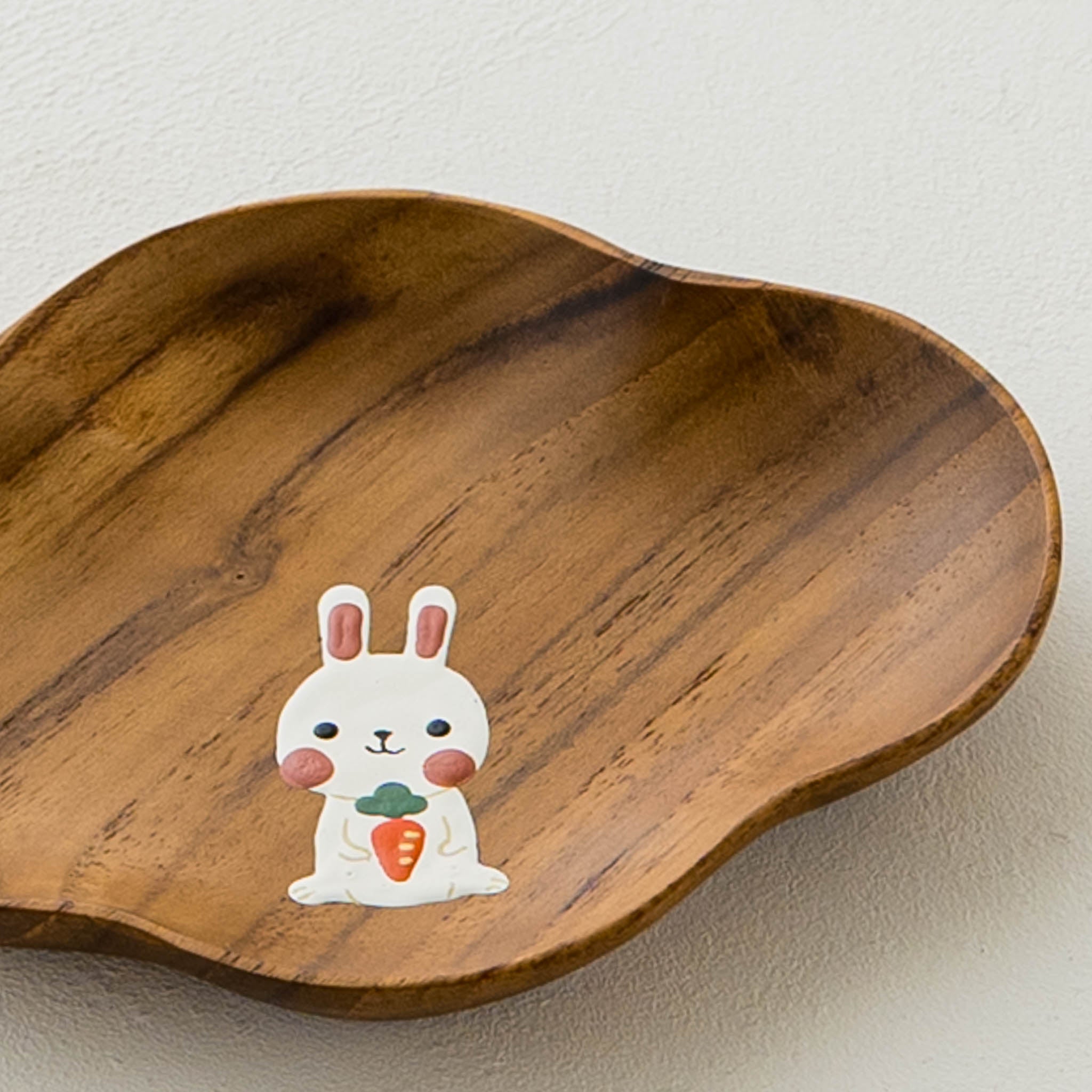 木絵雑貨 器絵雑貨クラウドプレート ウサギ｜作家もののうつわ通販