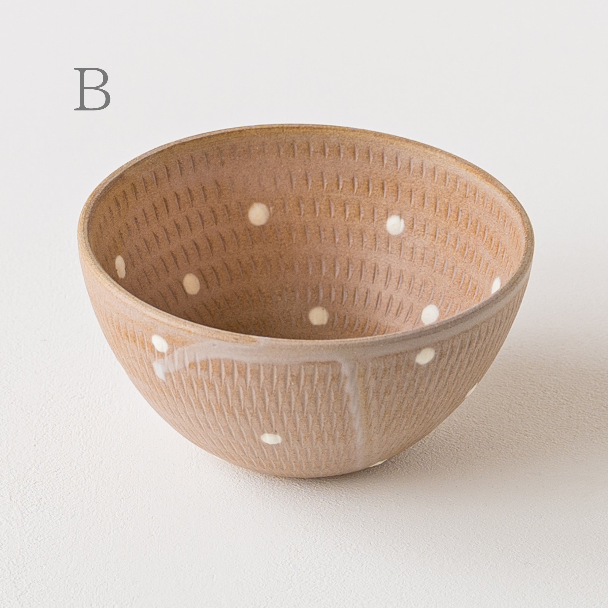 小石原焼 翁明窯元 スープボウル ドット マット｜和食器通販 四季折折