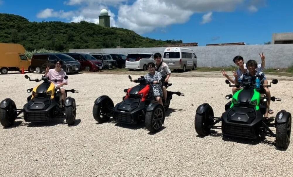 宮古島｜レンタルトライク(三輪バイク)｜2時間コース】2名乗りレンタル