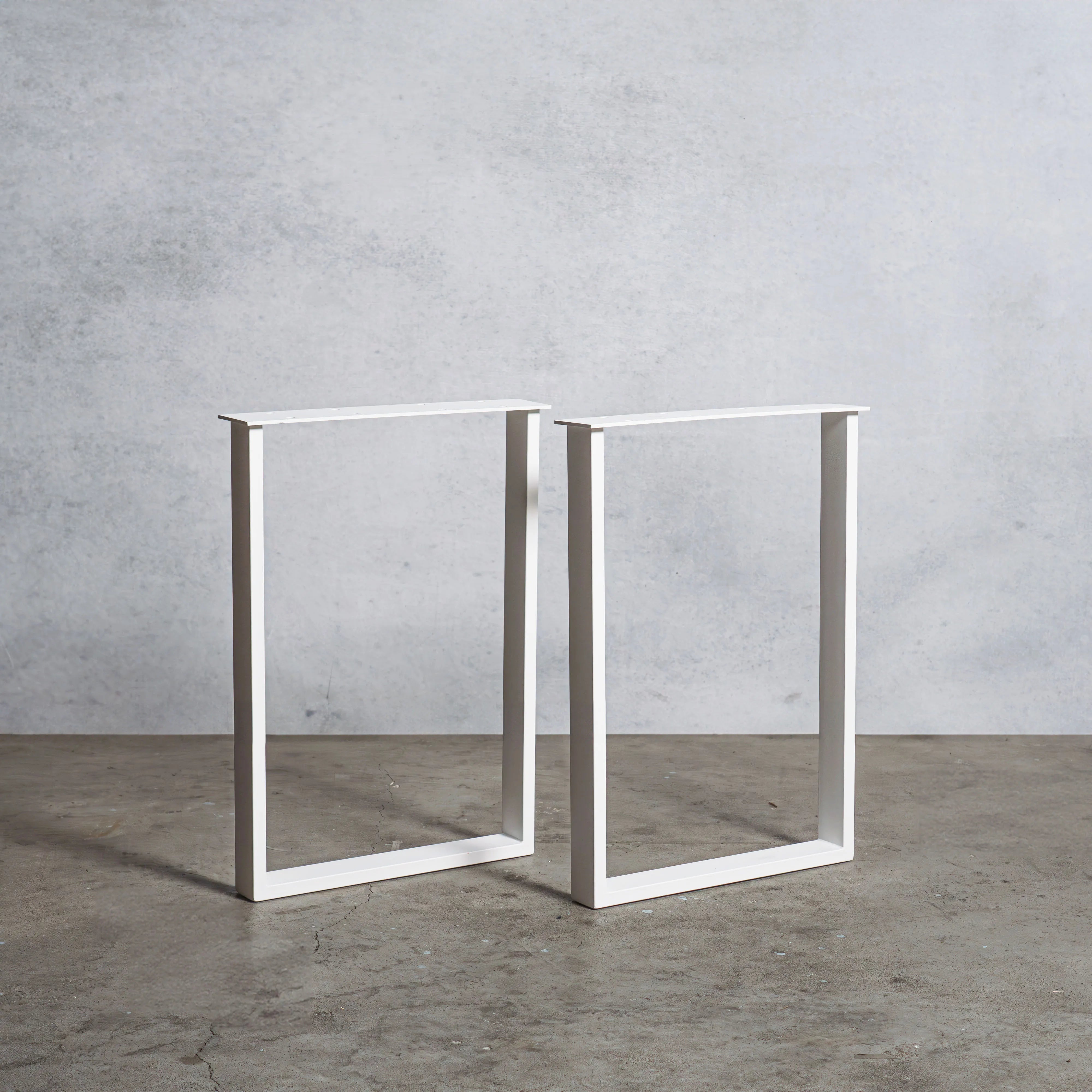 アイアン テーブル脚 口型 奥行480×高さ670mm 【清水材木店】