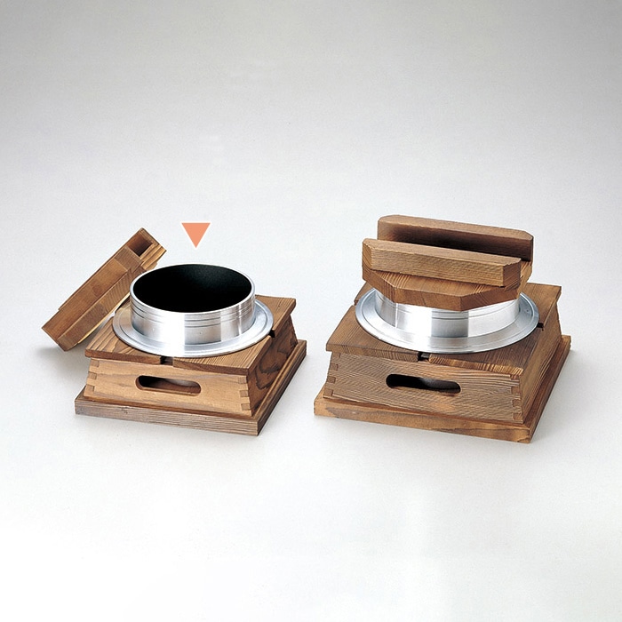 釜飯用セット 木製台座付き5セット 釜飯用セット 木製台座付き4セット