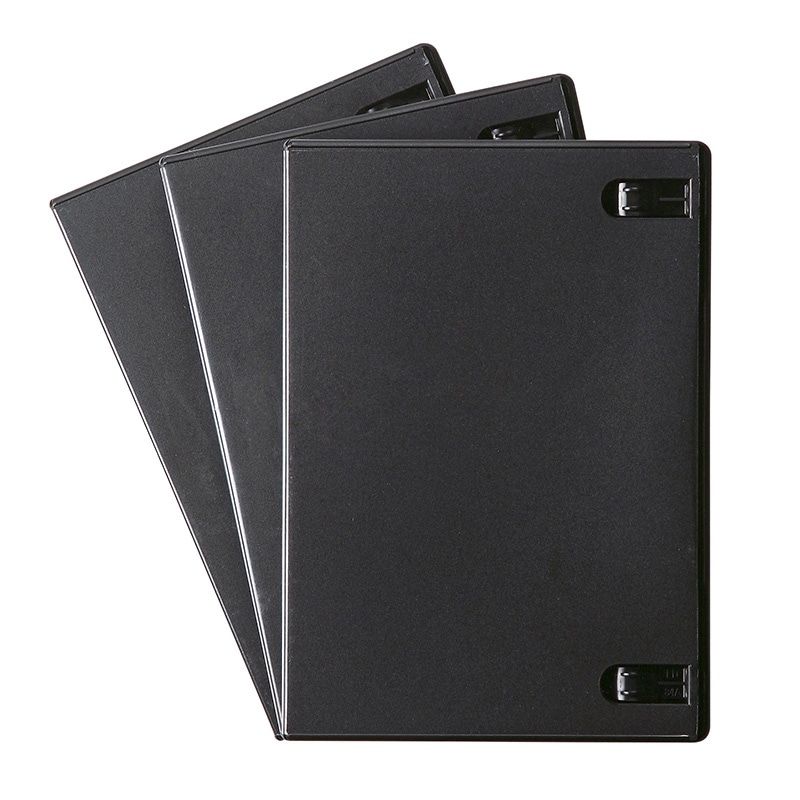 サンワサプライ DVDトールケース 3枚セット DVD-TN1-03BKN ブラック 1