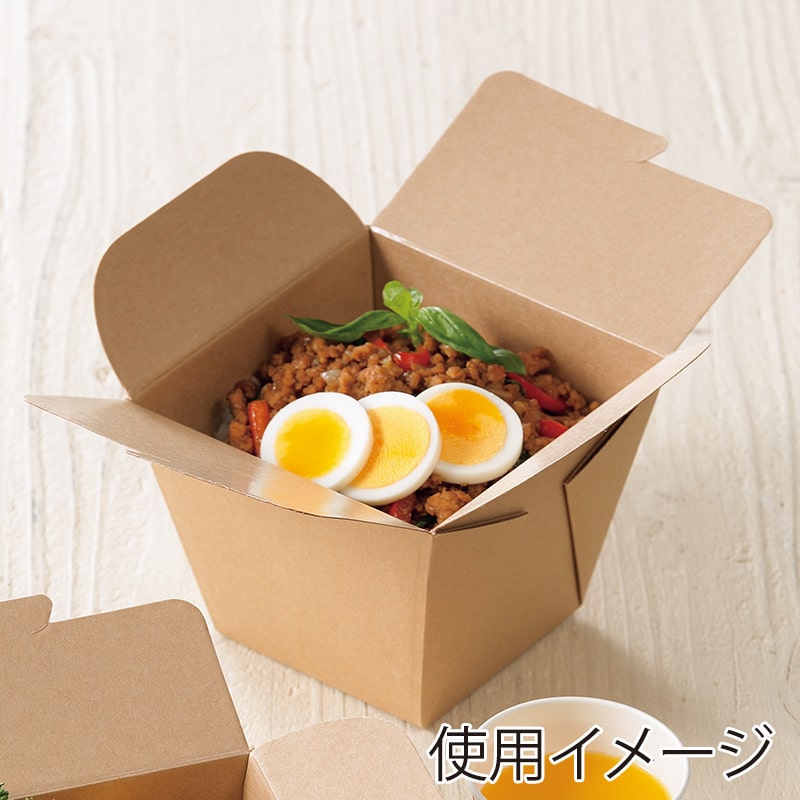 HEIKO 食品容器 ネオクラフト フードボックス M 20枚/袋 004248007
