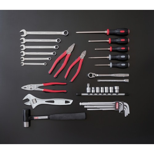 トラスコ中山 TONE 整備用工具セット シャッター付サービスボード 工具