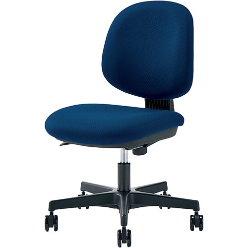 オカムラ RC-1チェア 肘なし 本体：ブラック 背・座：ブルー 8RC11A