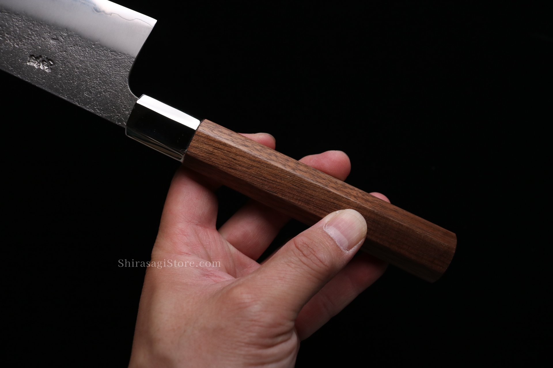 土佐打刃物 黒鳥鍛造工場 牛刀 包丁 銀三鋼 梨地仕上 240mm