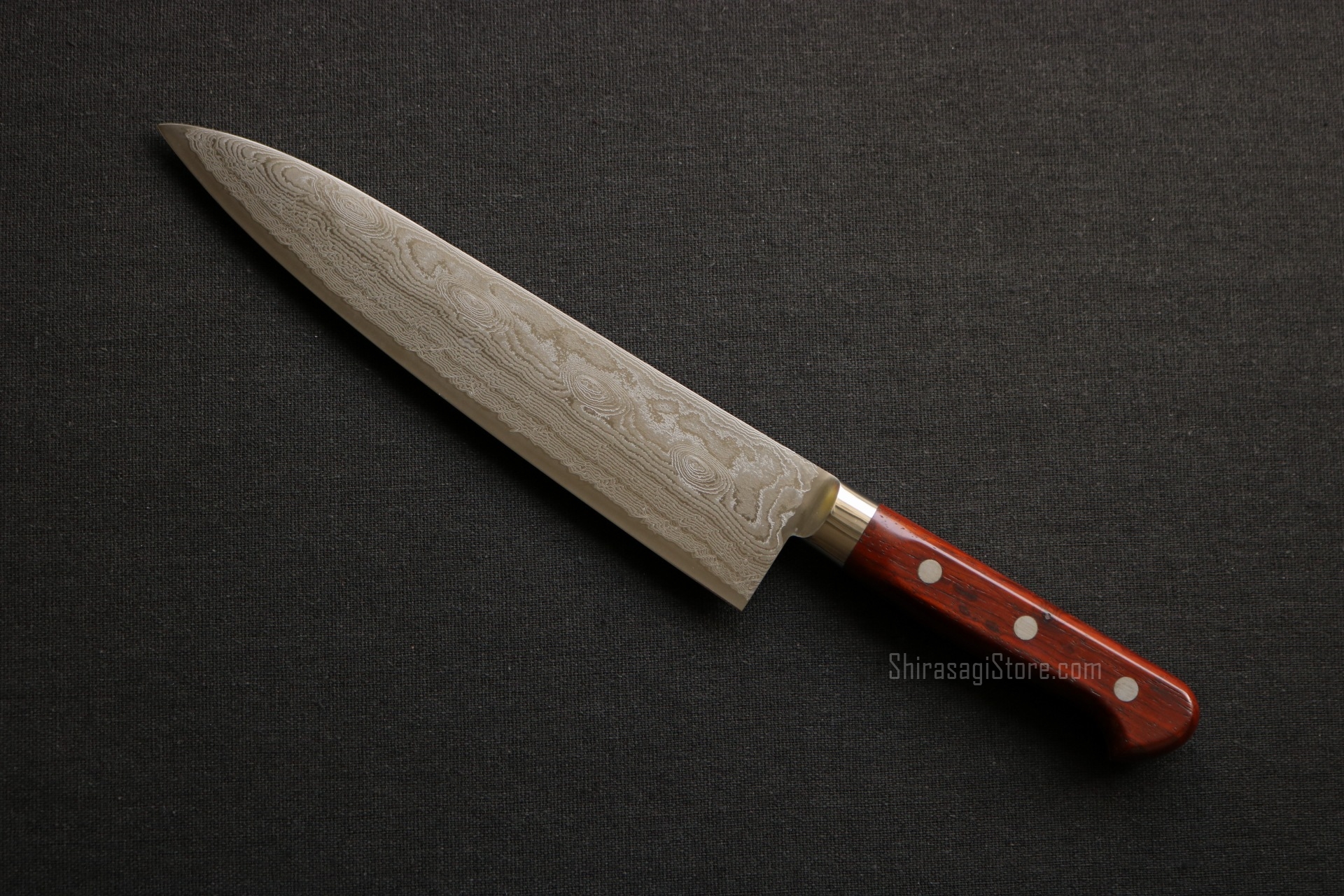 日本橋 木屋 牛刀 包丁 49層墨流し スーパーゴールド粉末鋼 ココボロ柄