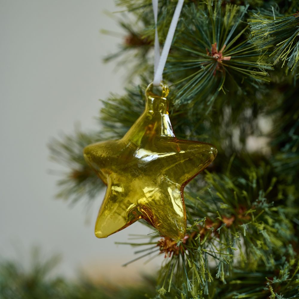 空間できらめく ガラスのオーナメント スター | shesay(志成販売