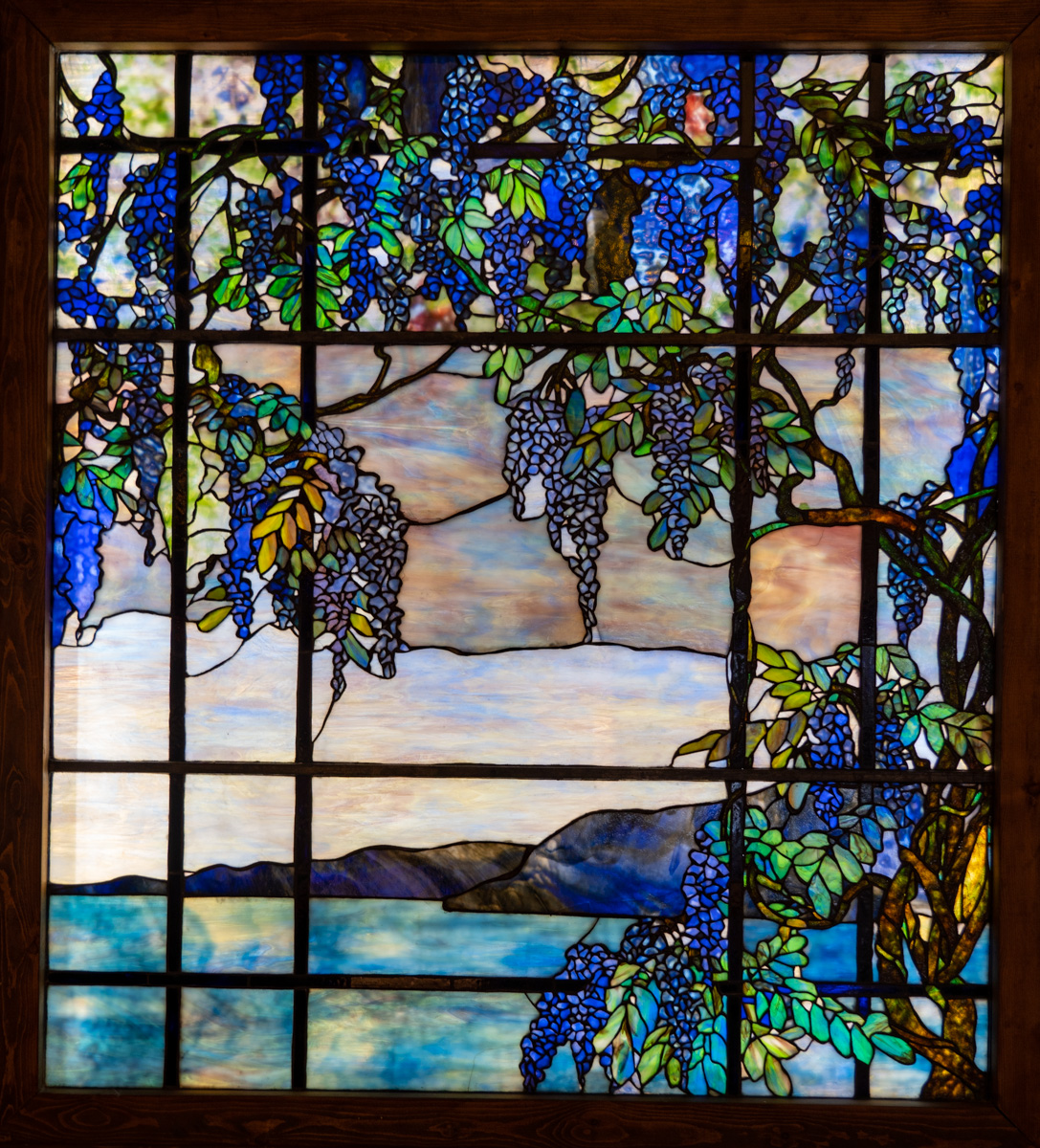 ティファニー ヴィンテージ ステンドグラス 大型 善き羊飼い グッド