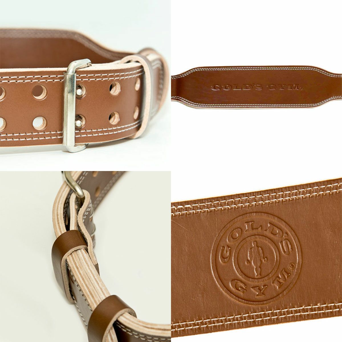 ゴールドジム GOLD'S GYM プロレザーベルト G3324 トレーニングベルト