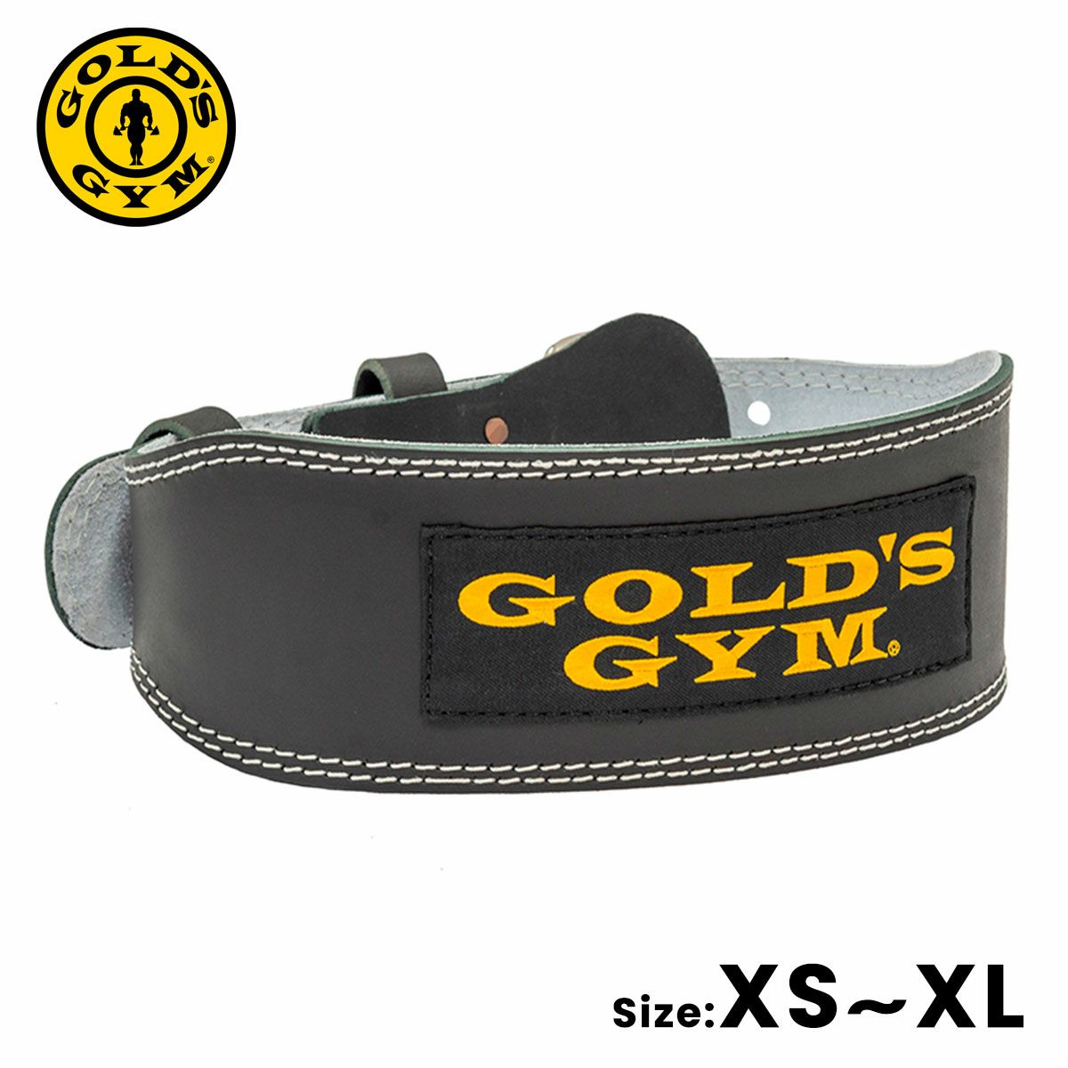 ゴールドジム GOLD'S GYM トレーニングレザーベルト G3368