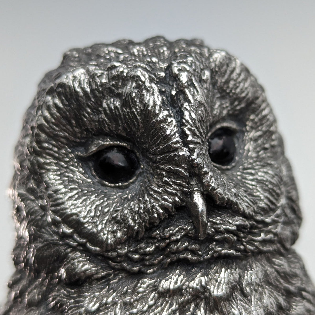 英国 カントリーアーティスト社 フクロウ 純銀張り彫刻 フィギュリン