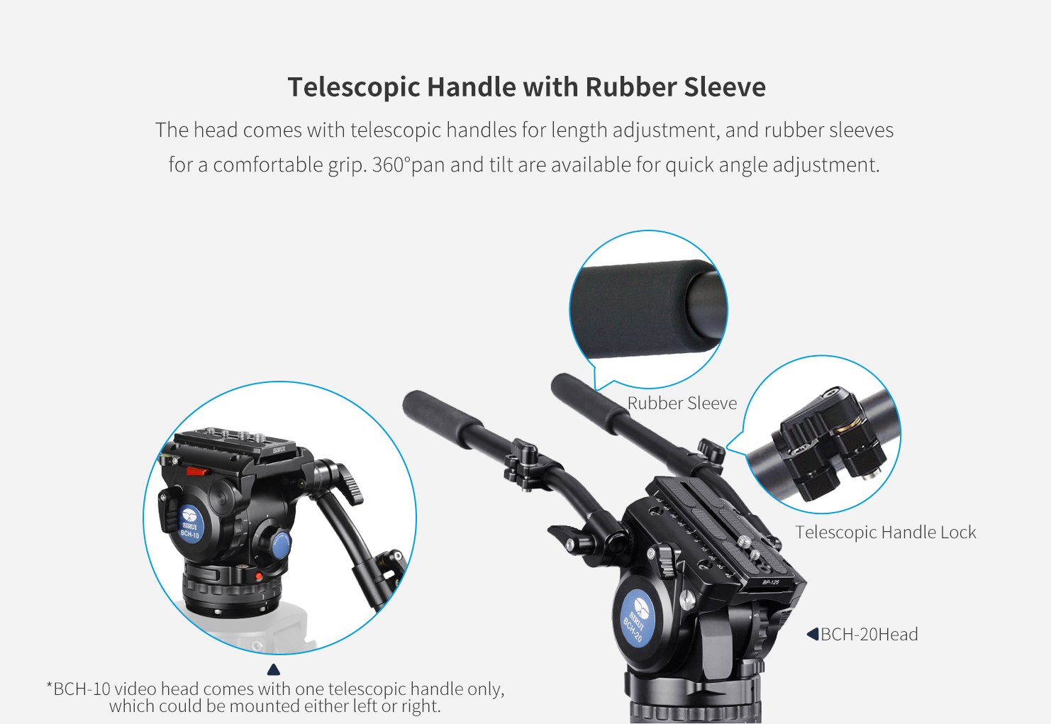 SH15T+BCH-10/SH25T+BCH-20 - SIRUI USA, LLC