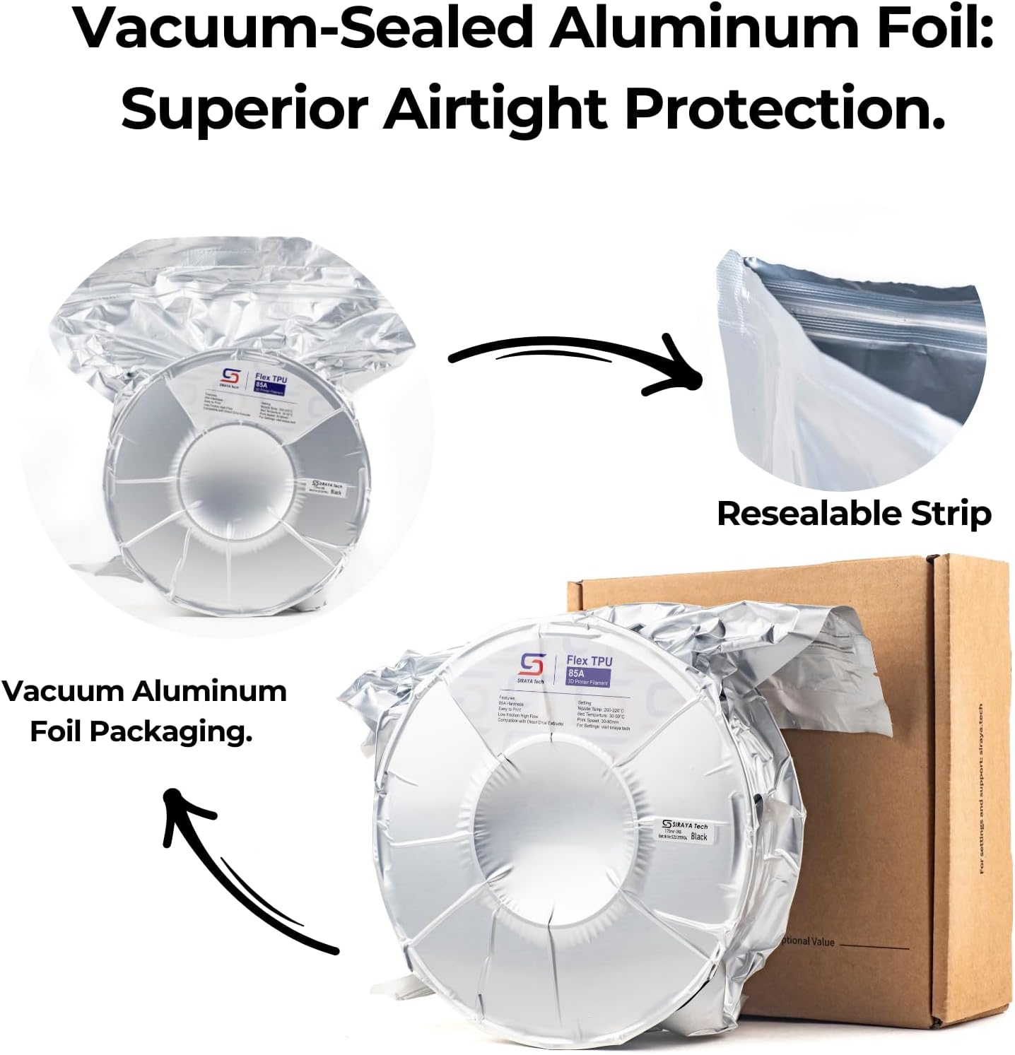 Siraya Tech Fibreheart PPA-CF Core ブラックフィラメント（FDM印刷用）