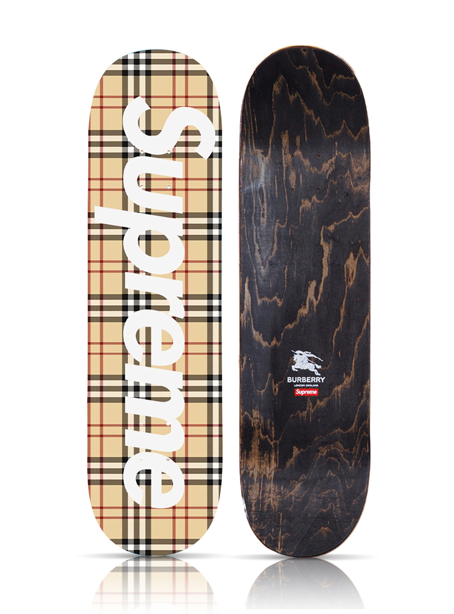 SUPREME 'Burberry' (2022) Skateboard Deck (beige) – Sk8 Of The Art