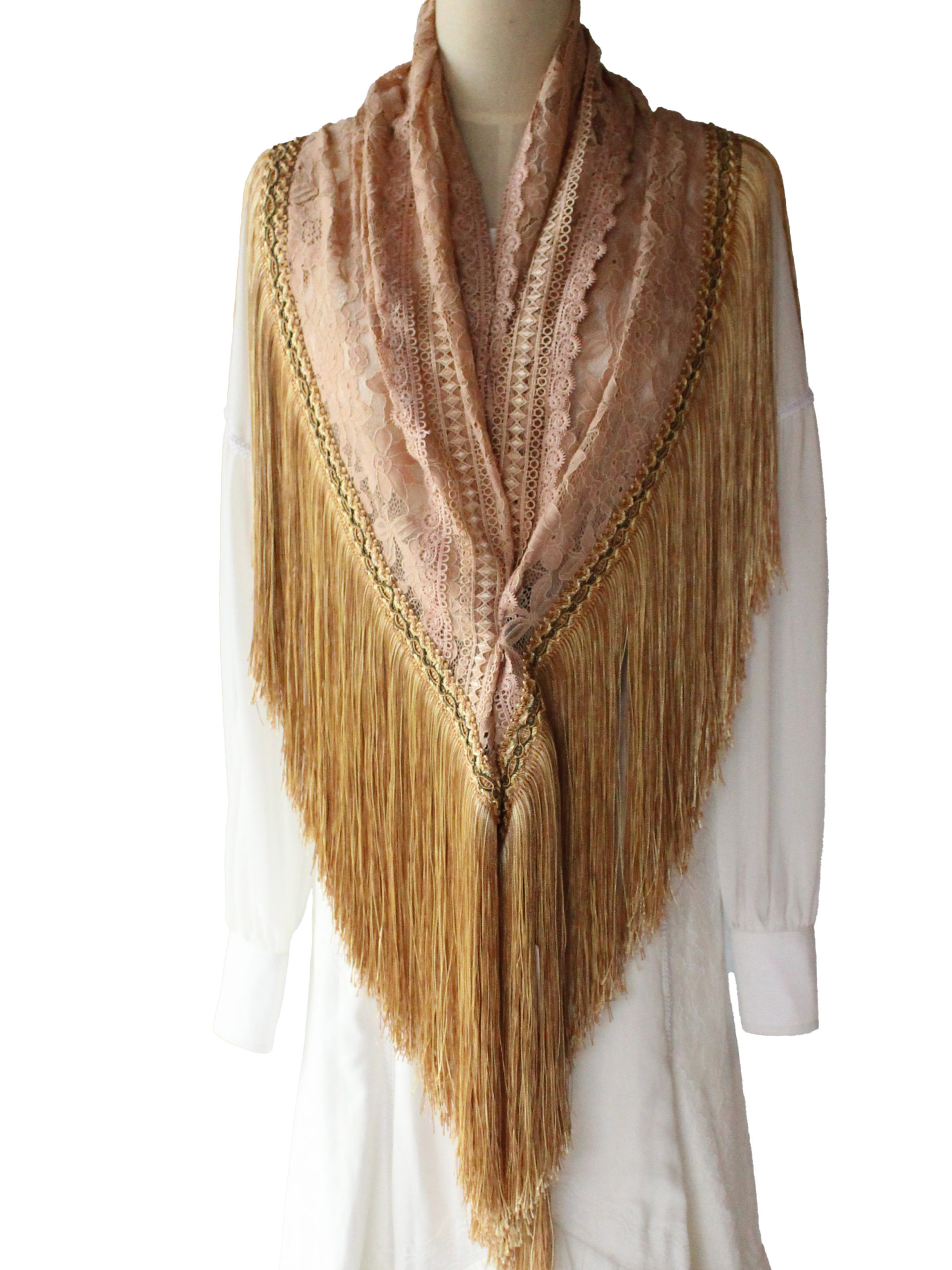 SONIA JOHNES ロングシージョ ゴールド Sonia Johnes | フラメンコ衣装