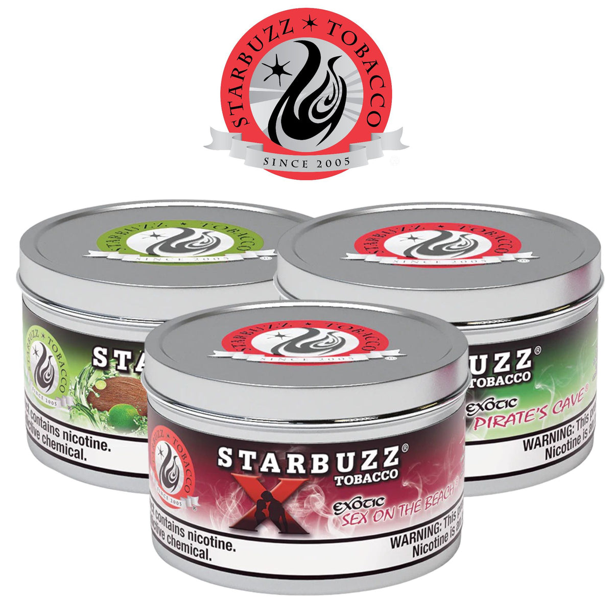 StarBuzz 100g Hookah Tobacco Can-1ct | SoCAL Distro LLC