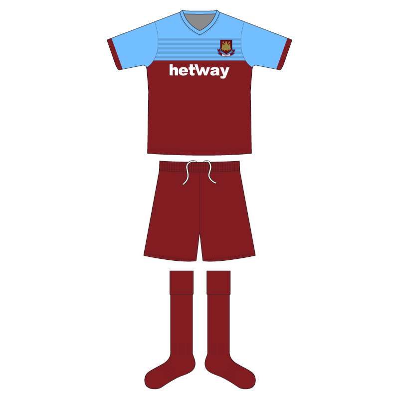 ウェストハム 19-20 HOME TYPE | サッカーユニフォーム、フットサル