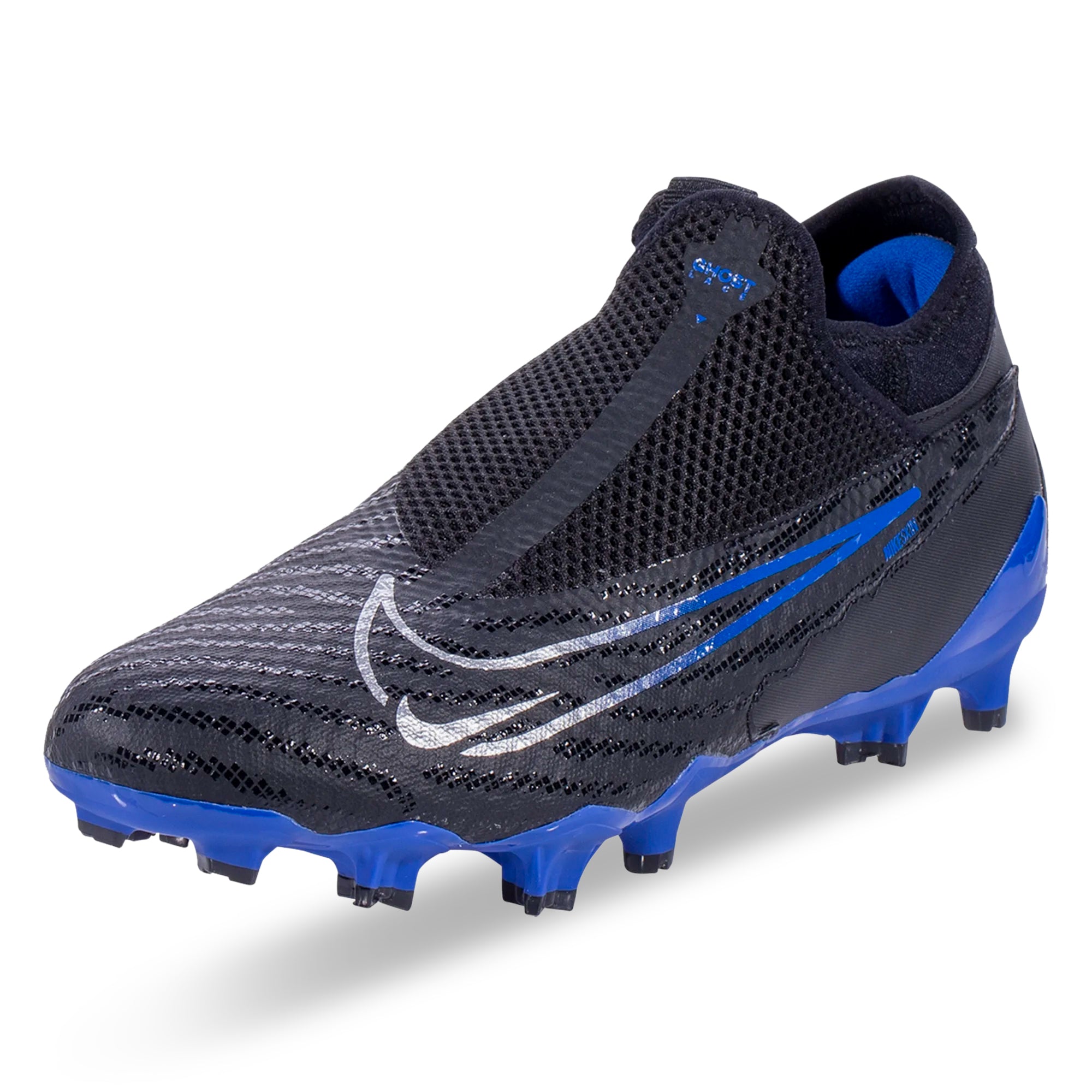 Nike Phantom GX Academy DF FG/MG Soccer Cleats (Black/Chrome-Hyper Roy