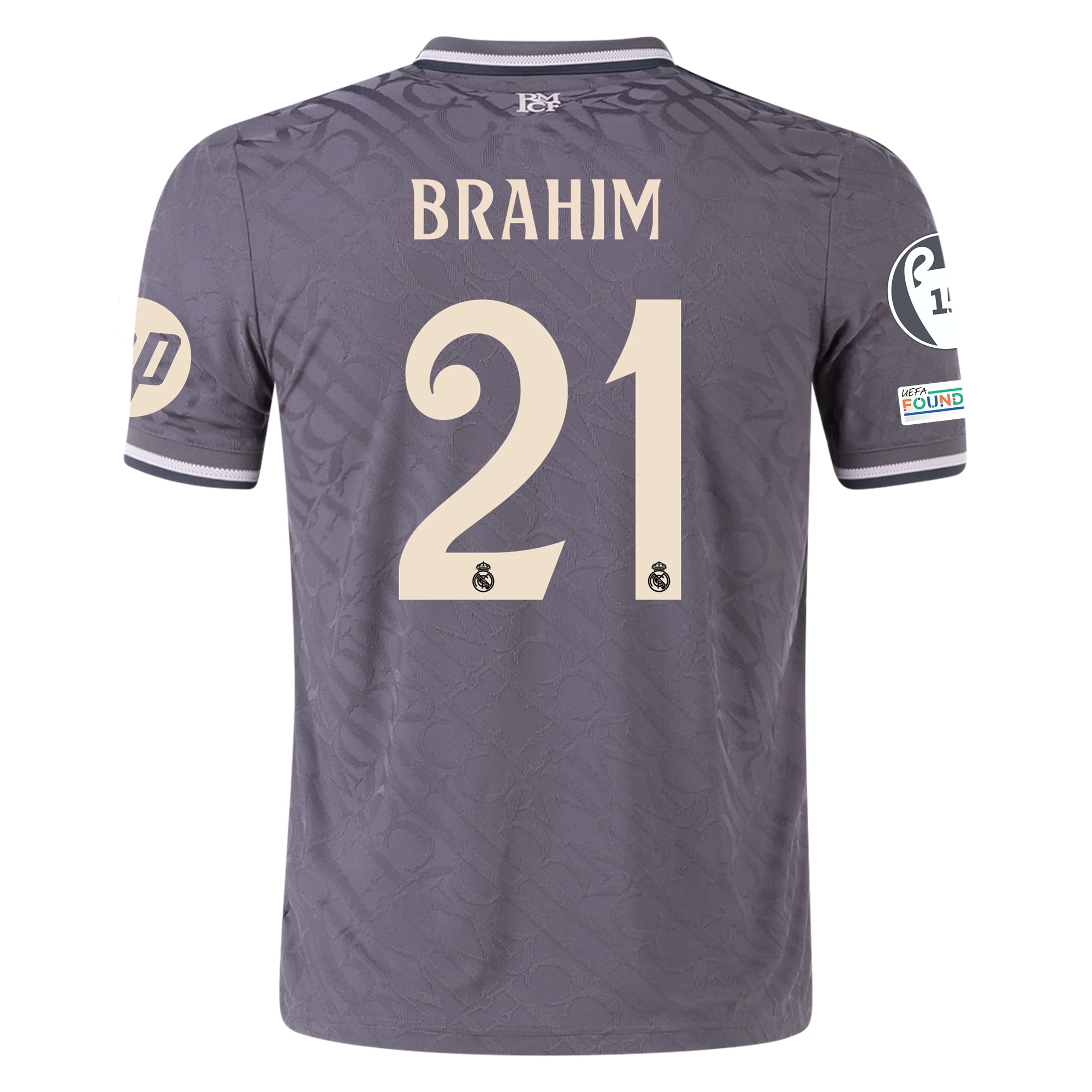 adidas Real Madrid Authentic Brahim Diaz Third Jersey w/ Champions Lea