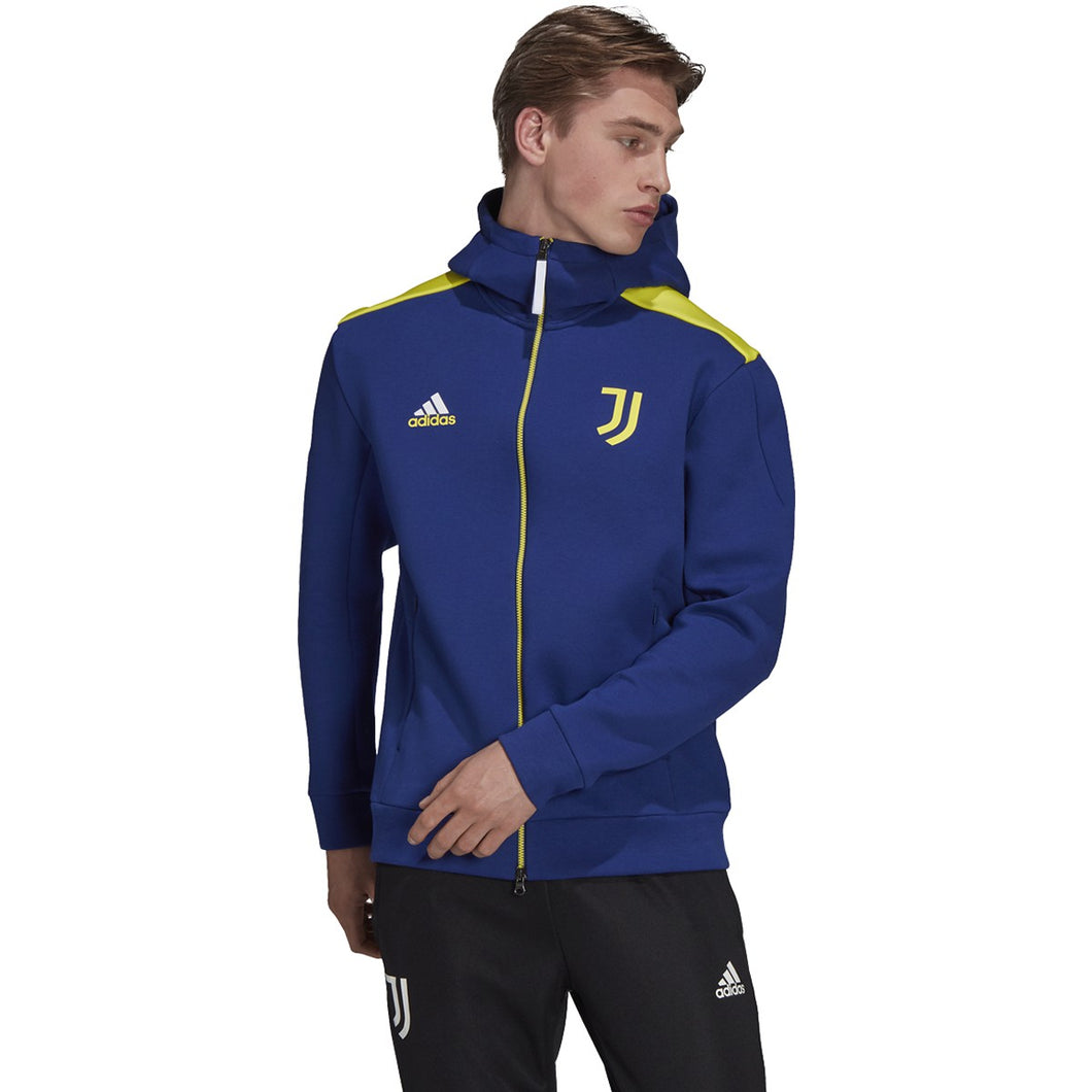 adidas Juventus ZNE Hoodie GU9594 BLUE/YELLOW – Soccer Zone