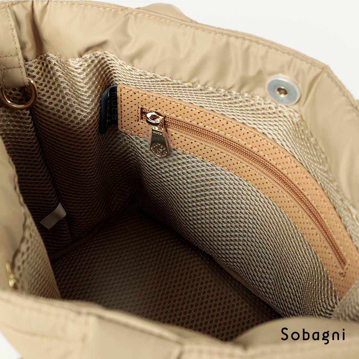 muta marine ムータ ナイロンキルティングバケットバッグ