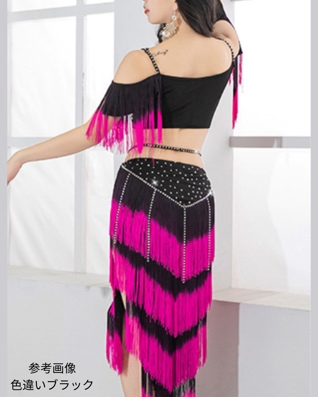 送料無料】即納 ベリーダンス 衣装 オリエンタル フリンジ ベリー
