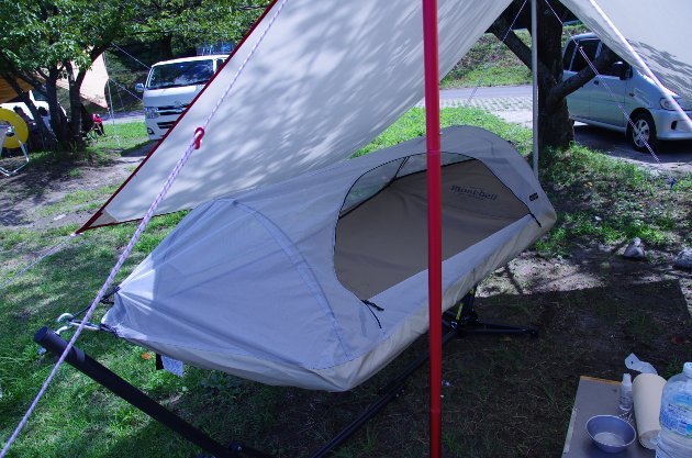 蚊帳付きの最強ハンモックはモンベル バグプルーフスタンモック