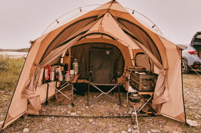 GOGlamping カヌー自立式トンネルテントがソロキャンプで最高な理由