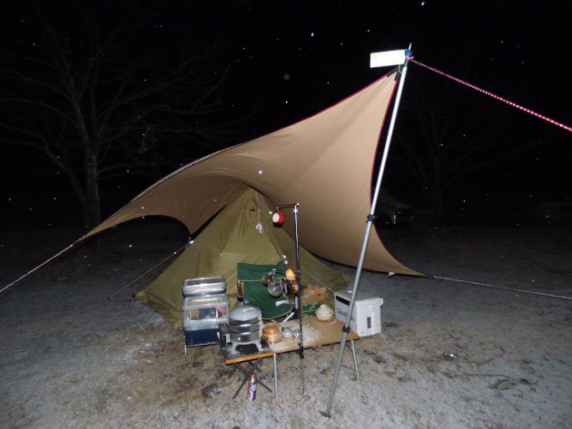 ムササビウイング13ft.TC“焚き火”version 強風に注意編 | おっさんソロ