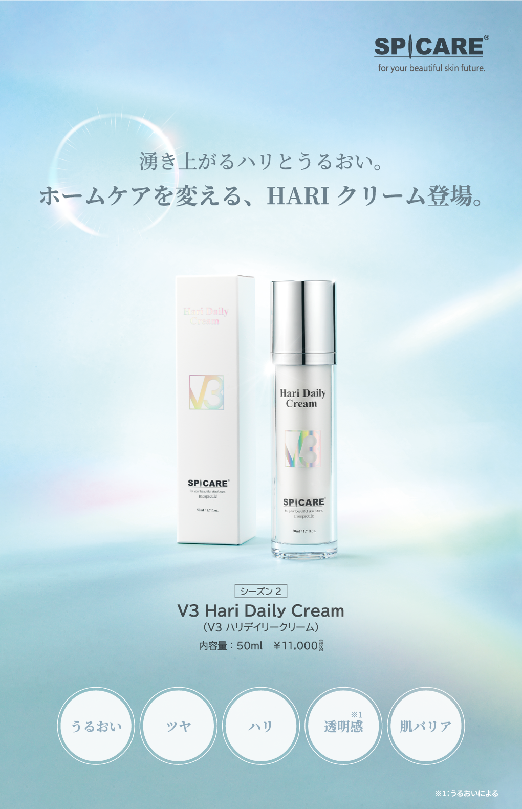 SPICARE V3 Hari Daily Cream（ハリデイリークリーム シーズン2）50ml