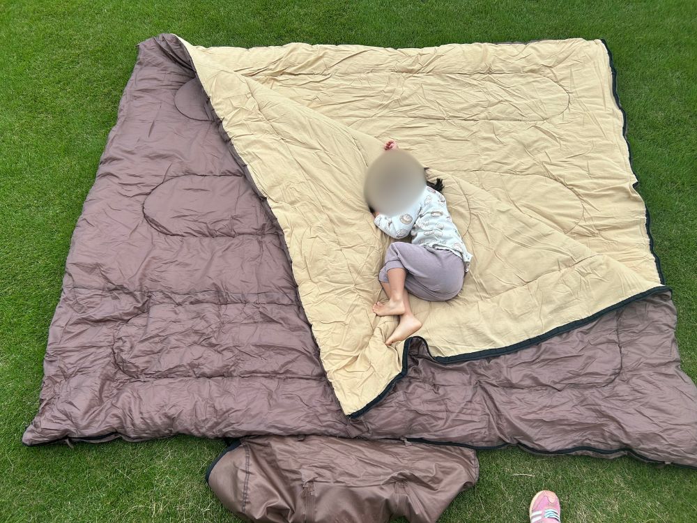 レビュー】DOD「わがやのシュラフ」を子連れキャンプで使ってみた感想